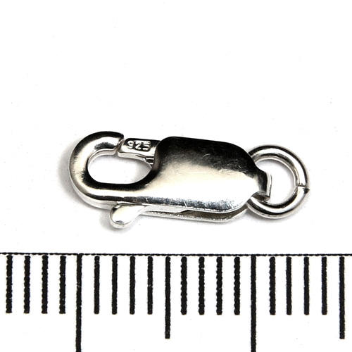 Karbinhake avlång 12 mm sterling silver