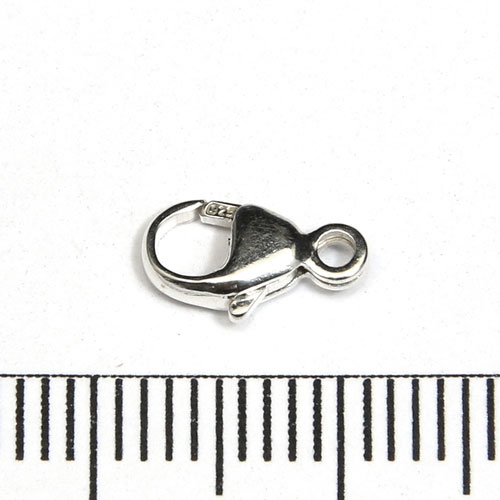 Karbinhake oval 9 mm sterling silver