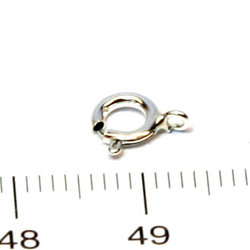 Springlås med öppen fästögla 5,5 mm sterling silver