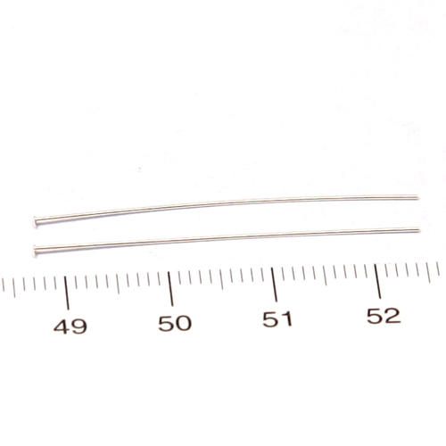 Hattpinnar 40 mm 0,4 mm sterling silver