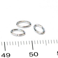 Oval ring 5,5 mm sterling silver