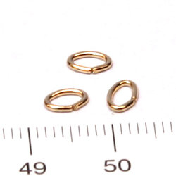 Oval ring 5,5 mm gold filled