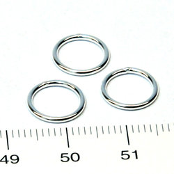 Lödd motring 10 mm 1,0 mm sterling silver
