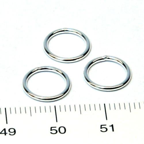 Lödd motring 10 mm 1,0 mm sterling silver