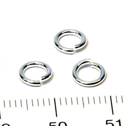 Öppen motring 6 mm 1,0 mm sterling silver