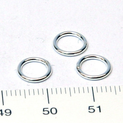 Lödd motring 8 mm 1,0 mm sterling silver