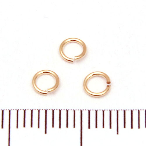 Öppen motring 4 mm 0,64 mm gold filled