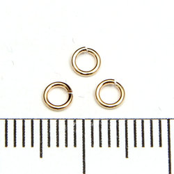 Öppen motring 3,5 mm 0,64 mm gold filled