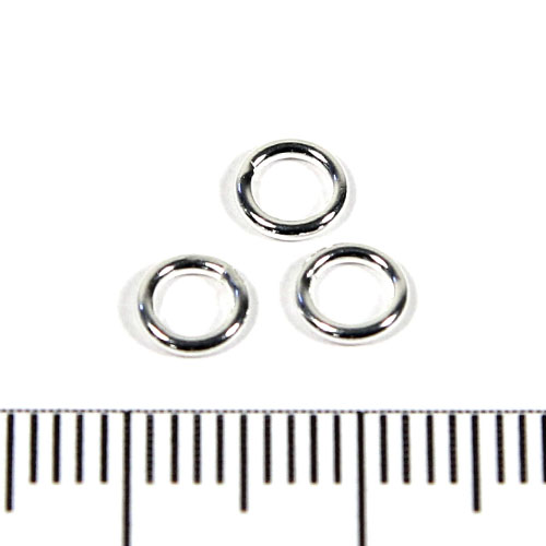 Öppen motring 4 mm 0,5 mm sterling silver