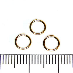 Öppen motring 6 mm 0,81 mm gold filled