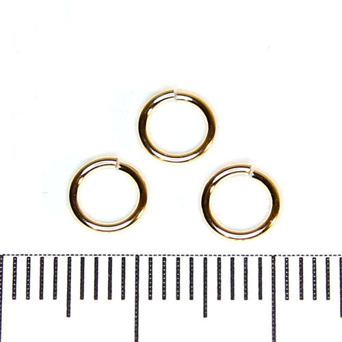 Öppen motring 6 mm 0,81 mm gold filled