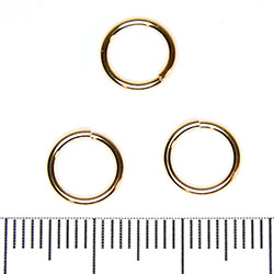 Öppen motring 9 mm 1,0 mm gold filled