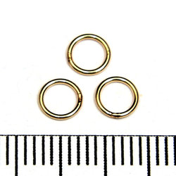 Lödd motring 5 mm 0,64 mm gold filled