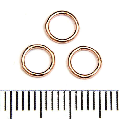 Lödd motring 6 mm 0,76 mm rose gold filled - Utgående vara