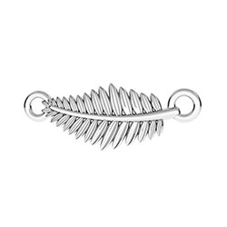 Länk löv 21 x 7 mm sterling silver