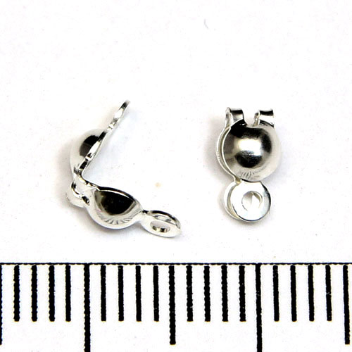 Knutgömma 2,4 mm med slutna öglor sterling silver