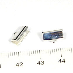 Ändavslut för breda band 10 mm sterling silver - Utgående vara