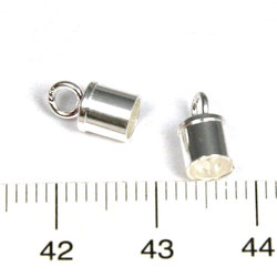 Ändhylsa med ögla 4 mm sterling silver