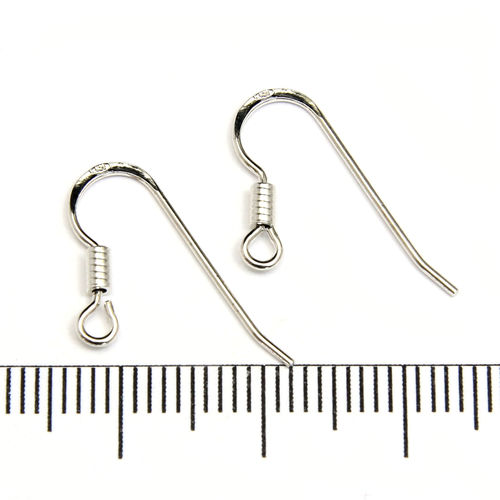 Örkrokar platt med spiral sterling silver