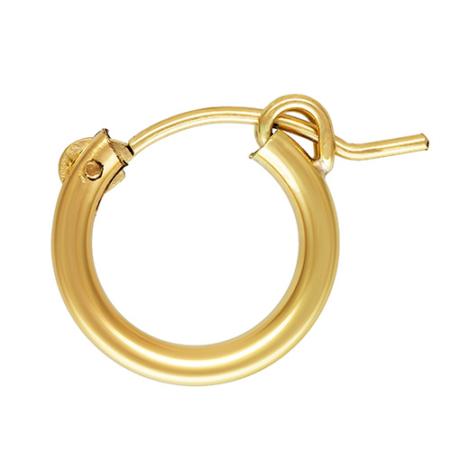 Creoler 2,3 mm tjocklek 13 mm diameter gold filled