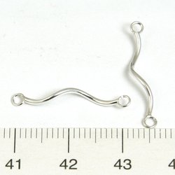 Spiralformad stav med öglor sterling silver