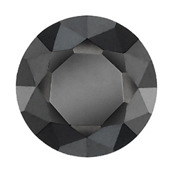Cubic zircon rund svart 3 mm