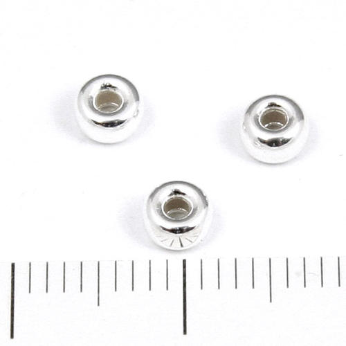 Utgående vara: Rondell 4,2 x 2,5 mm sterling silver