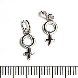 Berlock kvinnosymbol 10 mm sterling silver