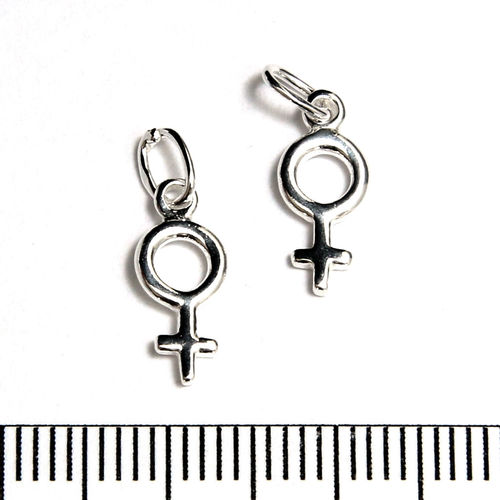 Berlock kvinnosymbol 10 mm sterling silver