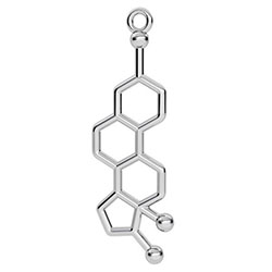 Berlock molekyl östrogen 31 mm sterling silver - utgående vara