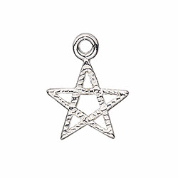 Berlock stjärna 10 mm sterling silver - Utgående vara