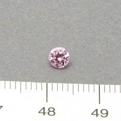 Cubic zircon rund rosa (varm/gultonad) 4 mm