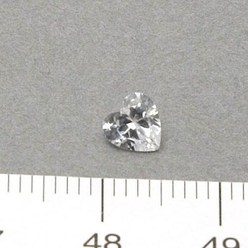 Cubic zircon hjärtformad vit 5 mm