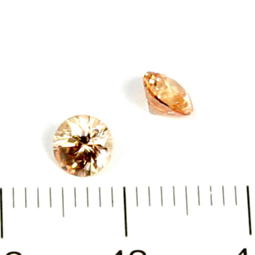 Cubic zircon rund champagne 5 mm