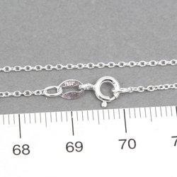 Tunn ankarkedja med lås 45 cm sterling silver