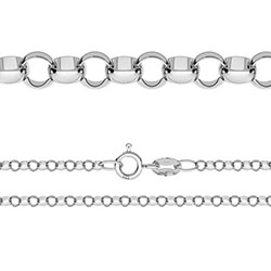 Ärtkedja (rolo) 1,6 mm med lås 42 cm sterling silver