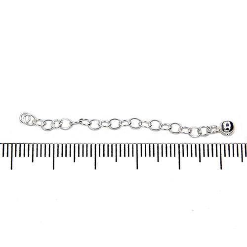 Förlängningskedja 5 cm med 4 mm kula sterling silver