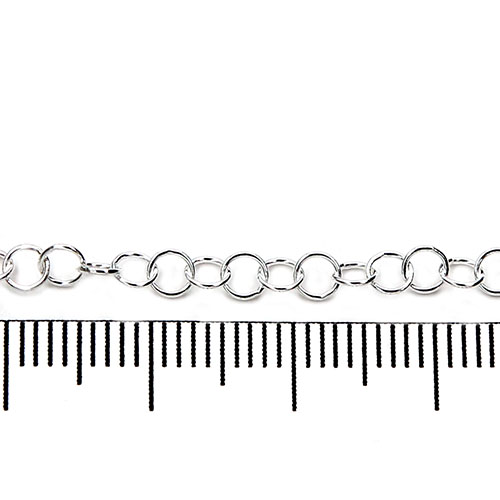 Rund kedja 3,5 mm på löpmeter sterling silver