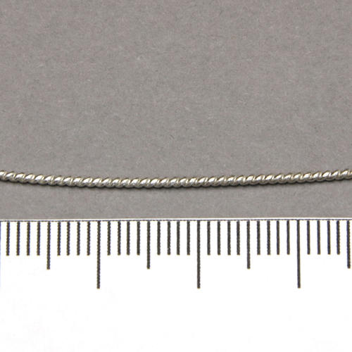 Silvertråd 1 mm med tvinnat mönster sterling silver