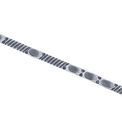 Mönstrat silverband 3,8 x 1,2 mm sterling silver - Utgående vara