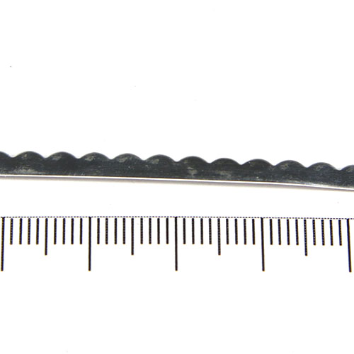Finsilversarg med vågig kant 3,2 mm 0,4 mm