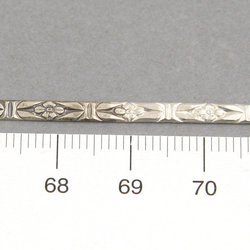 Mönstrat silverband med blommor 2,8 mm sterling silver